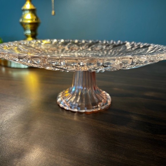 Vintage Delicate Pink Tiered Cake Plate - Picture 4 of 6